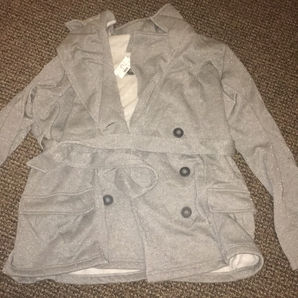 Maurice’s Gray Sparkle PeaCoat